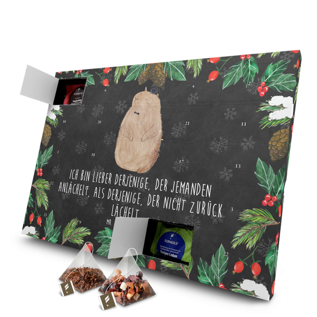 Tee Adventskalender Murmeltier Adventskalender, Kerzen Adventskalender, Duftkerzen Adventskalender, Tiermotive, Gute Laune, lustige Sprüche, Tiere, Murmeltier, Knigge, Fröhlichkeit, Freundlichkeit, Respekt, Anstand