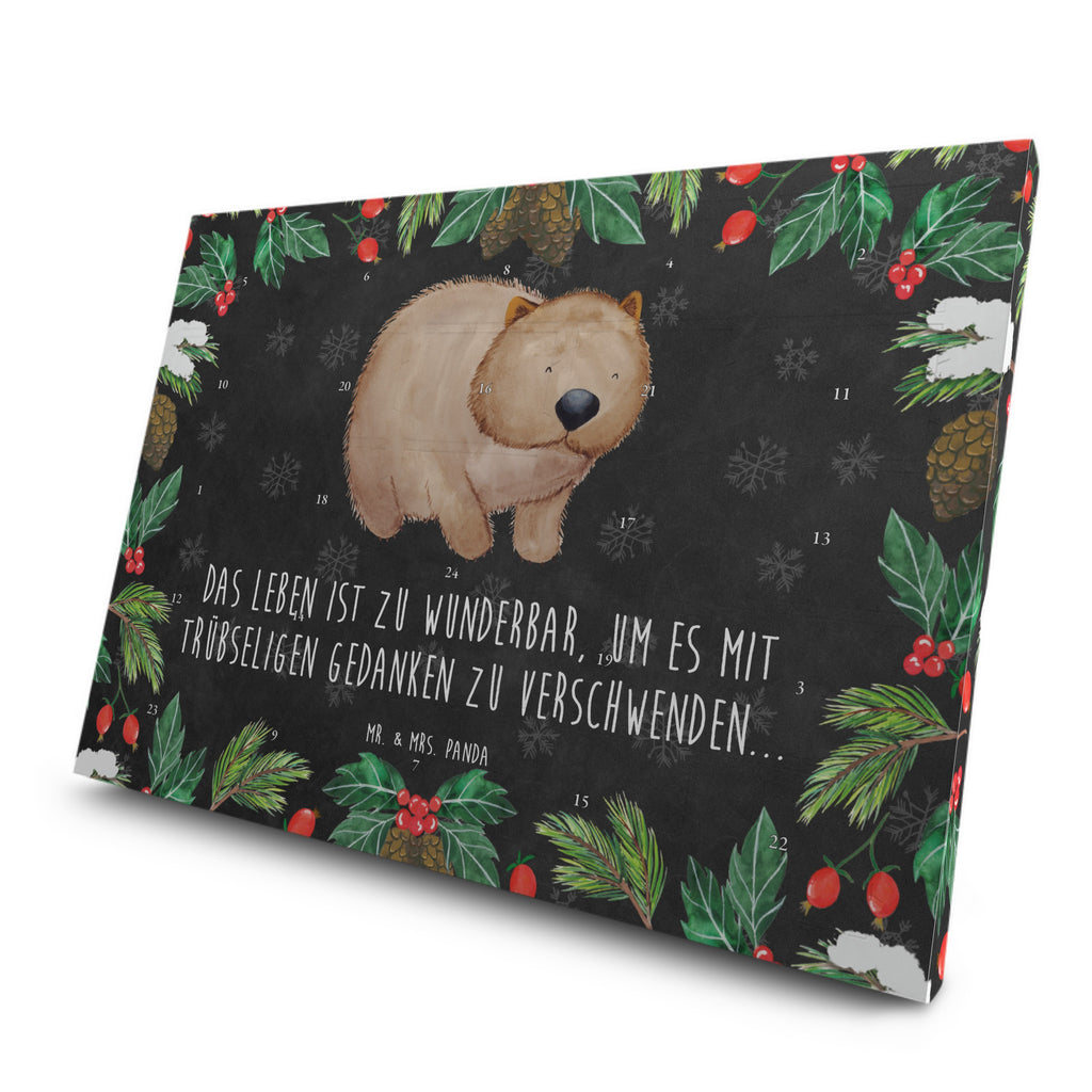 Tee Adventskalender Wombat Adventskalender, Kerzen Adventskalender, Duftkerzen Adventskalender, Tiermotive, Gute Laune, lustige Sprüche, Tiere, Wombat, Das Leben ist schön, Motivation, Spruch, Australien