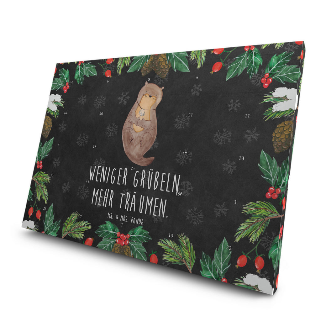 Tee Adventskalender Otter Muschel Adventskalender, Kerzen Adventskalender, Duftkerzen Adventskalender, Otter, Fischotter, Seeotter, Otterliebe, grübeln, träumen, Motivation, Tagträumen, Büro