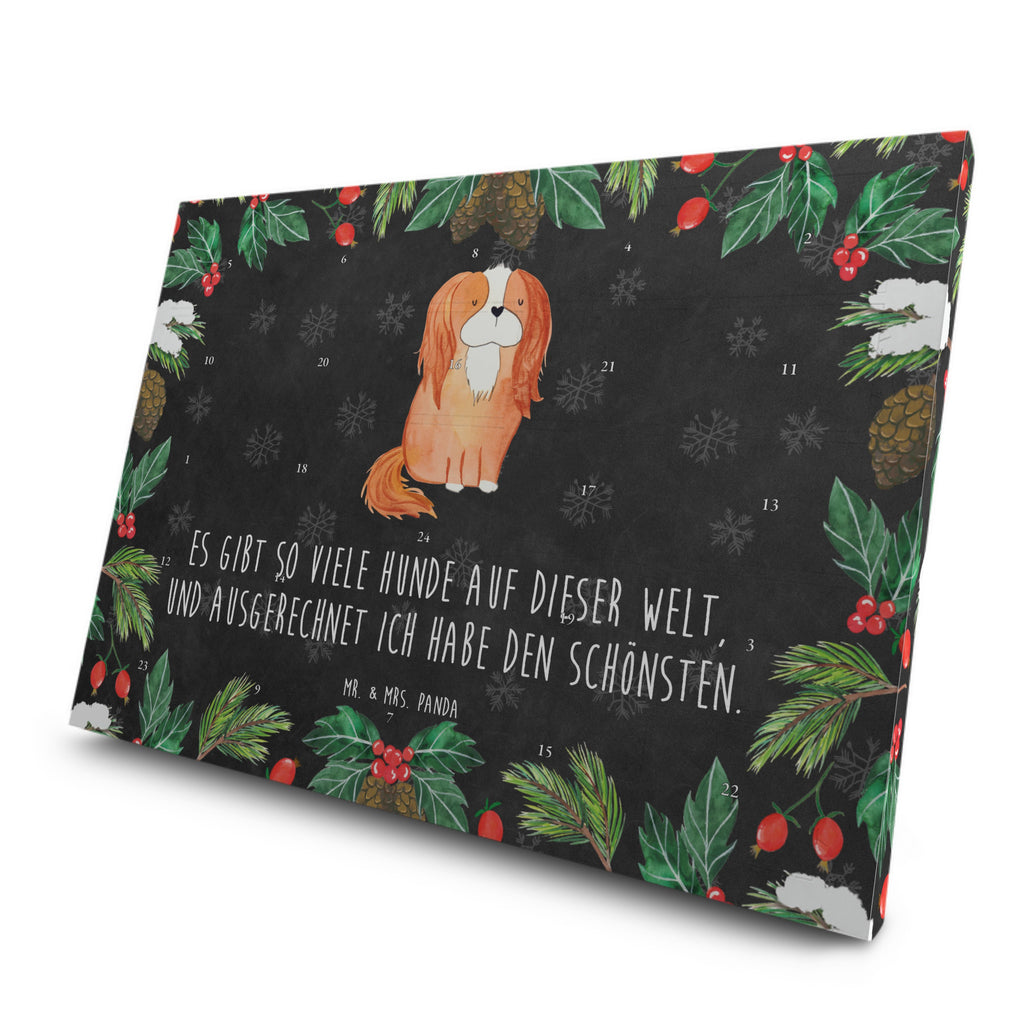 Tee Adventskalender Hund Cavalier King Charles Spaniel Adventskalender, Kerzen Adventskalender, Duftkerzen Adventskalender, Hund, Hundemotiv, Haustier, Hunderasse, Tierliebhaber, Hundebesitzer, Sprüche, Cavalier King Charles Spaniel, Cockerspaniel, Spaniel, Spruch, schönster Hund