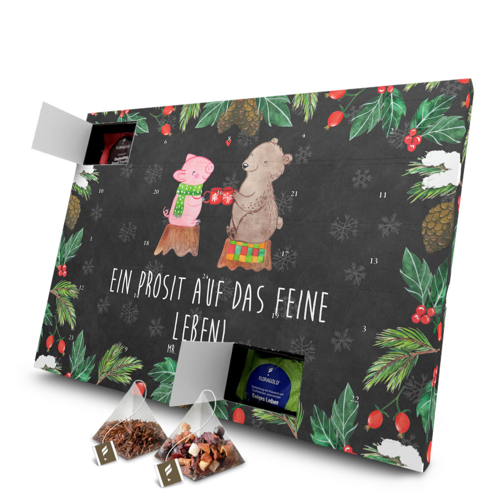 Tee Adventskalender Glühschwein Sause Adventskalender, Kerzen Adventskalender, Duftkerzen Adventskalender, Winter, Weihnachten, Weihnachtsdeko, Nikolaus, Advent, Heiligabend, Wintermotiv, Prost, Alles Gute, Weihnachtszeit, Schwein, Bär