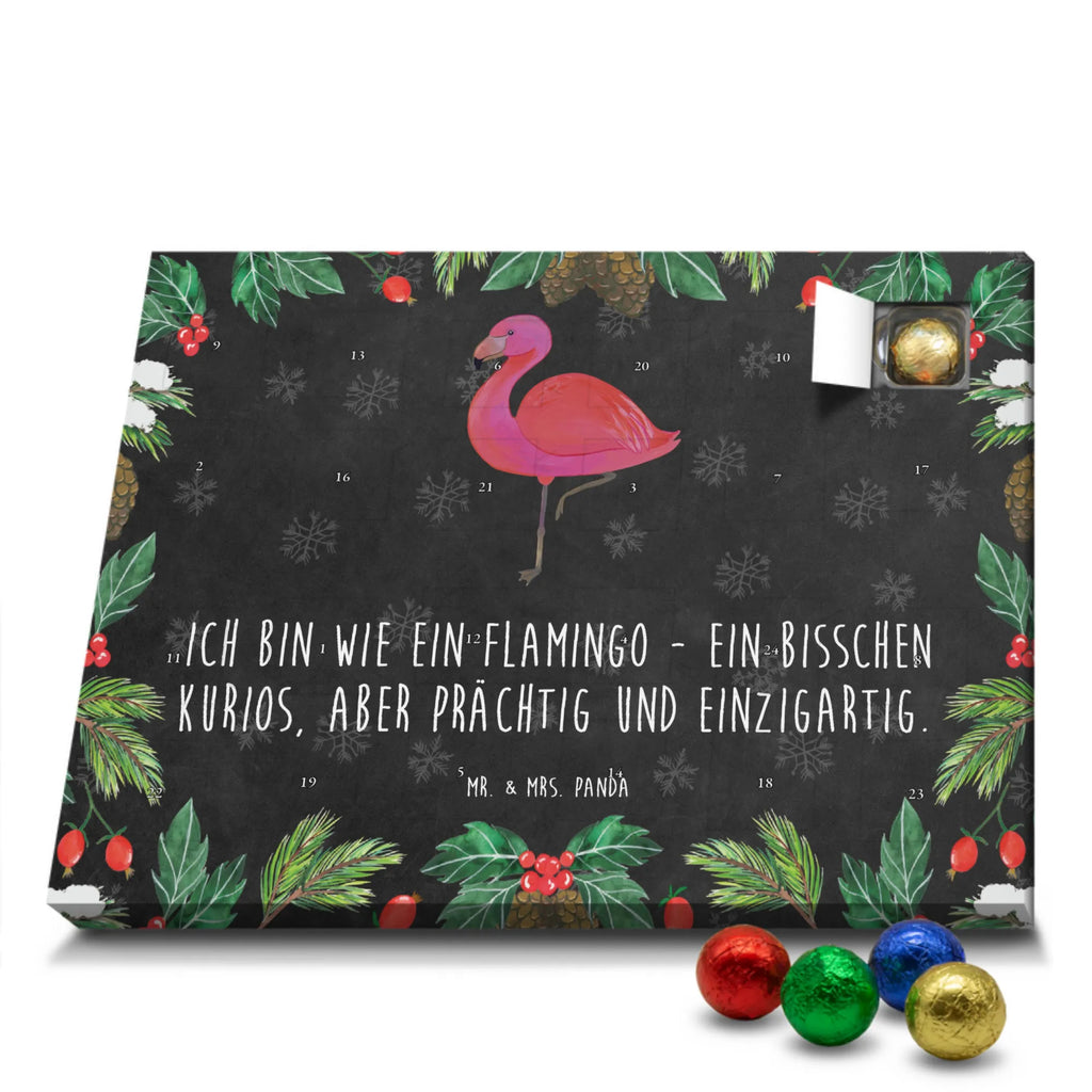 Schoko Adventskalender Flamingo Classic Adventskalender, Schokoladen Adventskalender, Schoko Adventskalender, Flamingo, Einzigartig, Selbstliebe, Stolz, ich, für mich, Spruch, Freundin, Freundinnen, Außenseiter, Sohn, Tochter, Geschwister