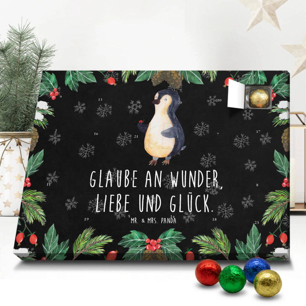 Schoko Adventskalender Pinguin Marienkäfer Adventskalender, Schokoladen Adventskalender, Schoko Adventskalender, Pinguin, Pinguine, Marienkäfer, Liebe, Wunder, Glück, Freude, Lebensfreude