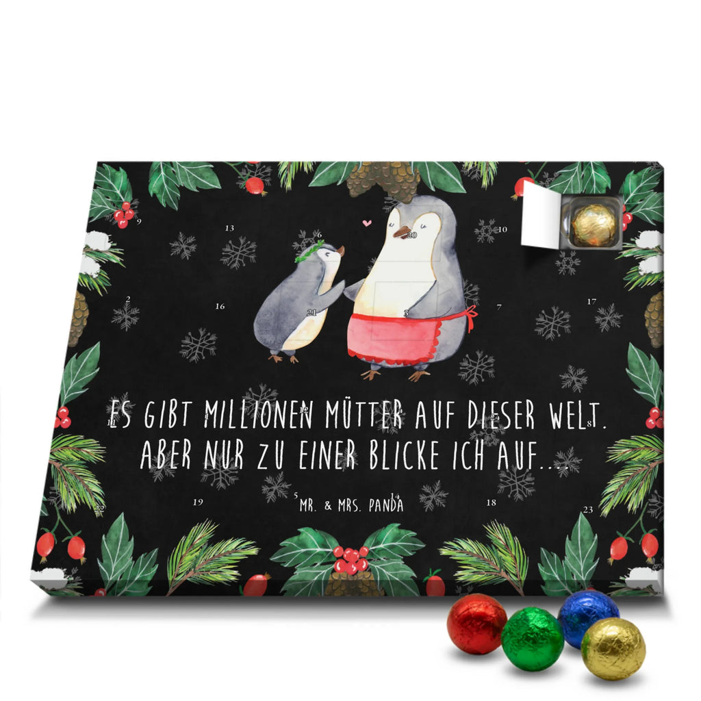 Schoko Adventskalender Pinguin mit Kind Adventskalender, Schokoladen Adventskalender, Schoko Adventskalender, Familie, Vatertag, Muttertag, Bruder, Schwester, Mama, Papa, Oma, Opa, Geschenk, Mami, Mutti, Mutter, Geburststag