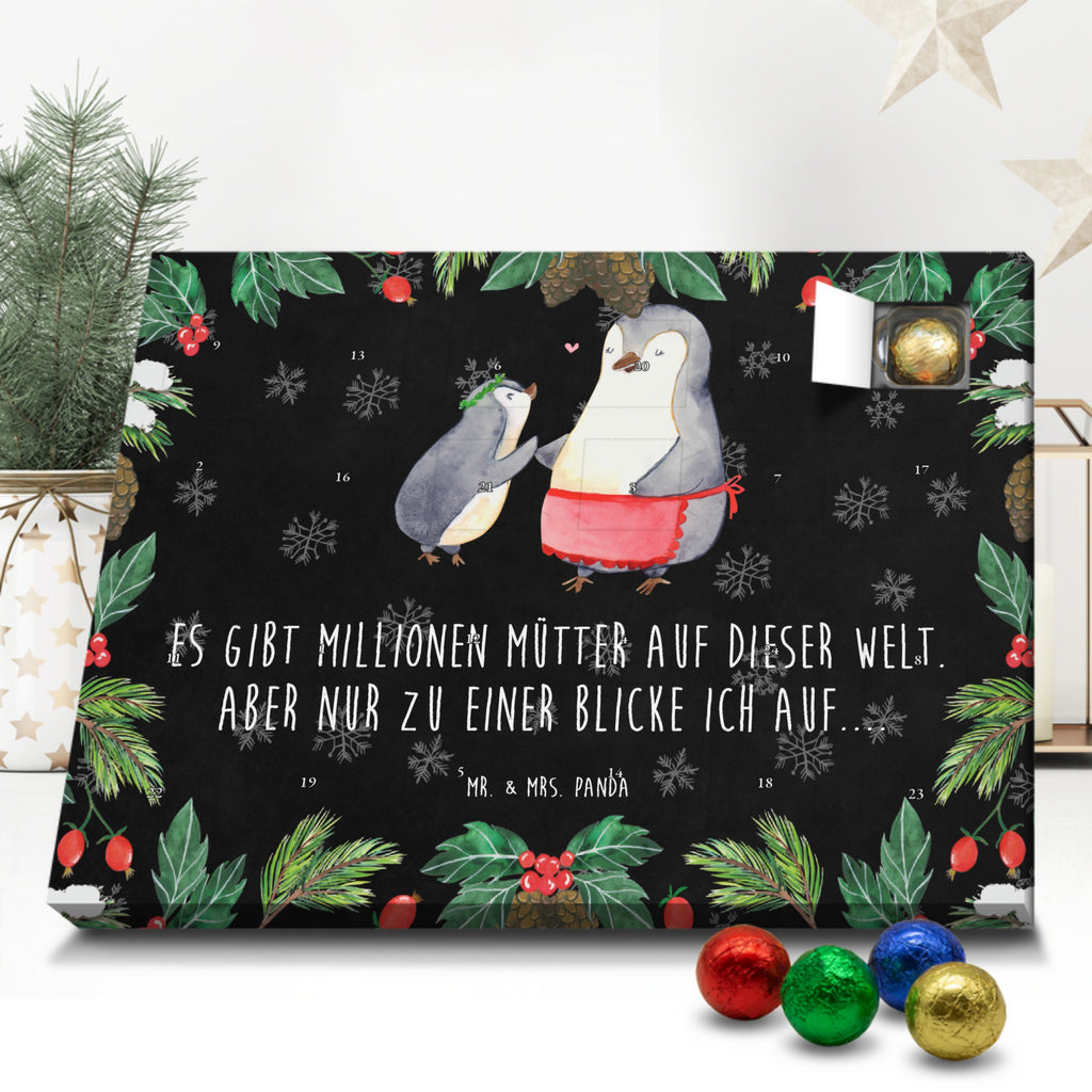 Schoko Adventskalender Pinguin mit Kind Adventskalender, Schokoladen Adventskalender, Schoko Adventskalender, Familie, Vatertag, Muttertag, Bruder, Schwester, Mama, Papa, Oma, Opa, Geschenk, Mami, Mutti, Mutter, Geburststag