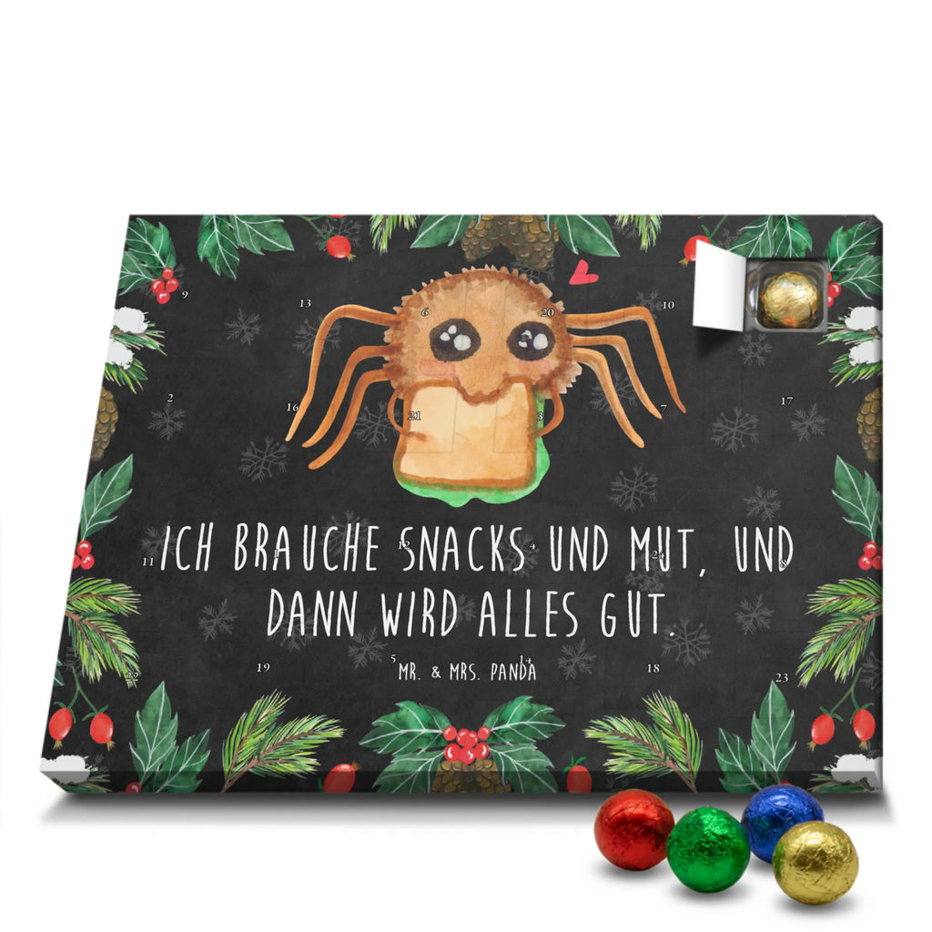 Schoko Adventskalender Spinne Agathe Sandwich Adventskalender, Schokoladen Adventskalender, Schoko Adventskalender, Spinne Agathe, Spinne, Agathe, Videos, Merchandise, Glück, Mut, Hungrig, Verfressen, Lebensfreude, Alles wird gut, Hunger