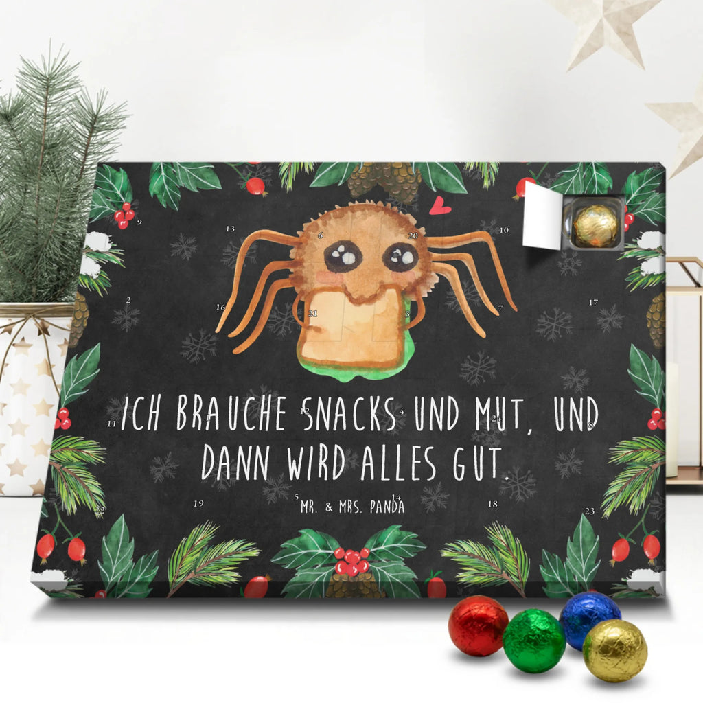 Schoko Adventskalender Spinne Agathe Sandwich Adventskalender, Schokoladen Adventskalender, Schoko Adventskalender, Spinne Agathe, Spinne, Agathe, Videos, Merchandise, Glück, Mut, Hungrig, Verfressen, Lebensfreude, Alles wird gut, Hunger