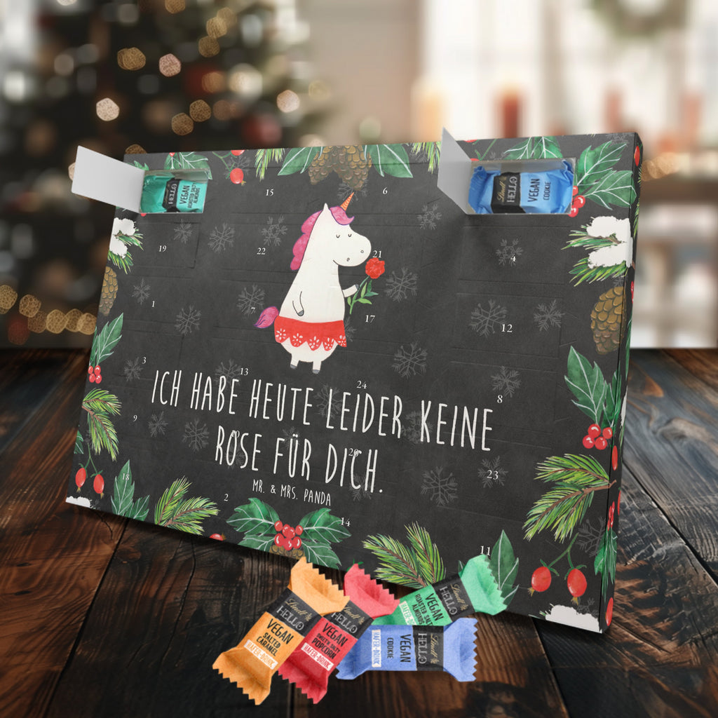 Veganer Adventskalender Einhorn Dame Schokoladen Adventskalender, Einhorn, Einhörner, Einhorn Deko, Pegasus, Unicorn, Dame, Lady, feine Dame, Freundin, Frau, Bachelor, Bachelorette, Abfuhr, Schluss machen, Trennung