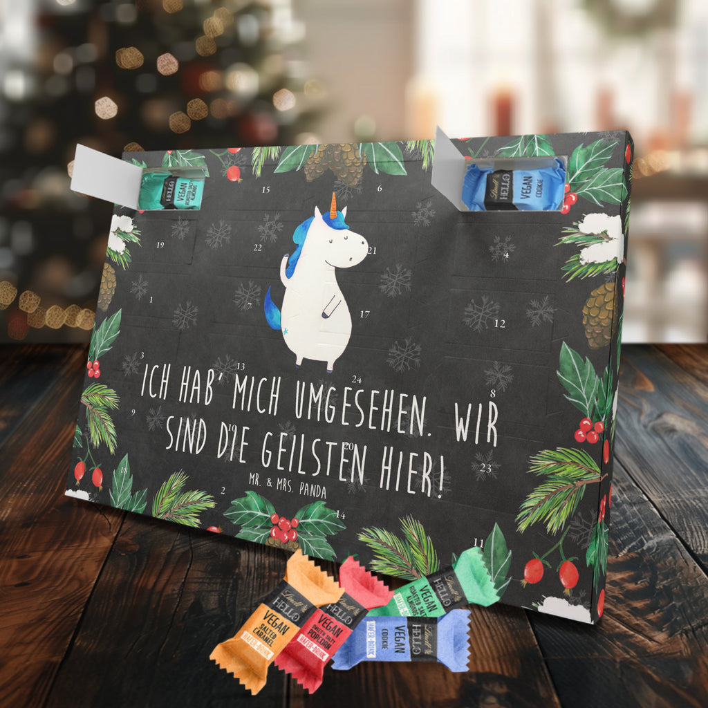 Veganer Adventskalender Einhorn Mann Schokoladen Adventskalender, Einhorn, Einhörner, Einhorn Deko, Pegasus, Unicorn, cool, Mann, Freundin, Familie, bester Freund, BFF, Party, hübsch, beste