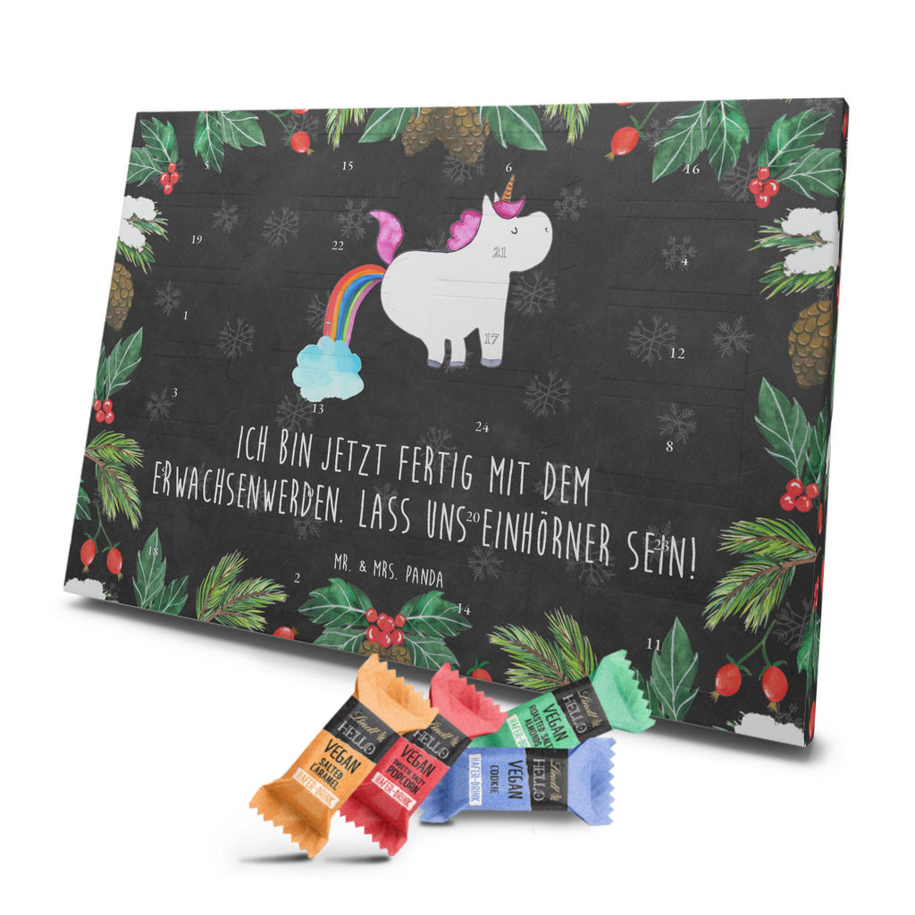 Veganer Adventskalender Einhorn Pupsen Schokoladen Adventskalender, Einhorn, Einhörner, Einhorn Deko, Pegasus, Unicorn, Pups, Regenbogen, Glitzer, Einhornpower, Erwachsenwerden, Spaß, lustig, Freundin