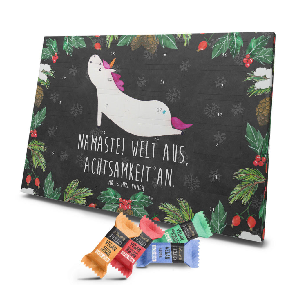 Veganer Adventskalender Einhorn Yoga Schokoladen Adventskalender, Einhorn, Einhörner, Einhorn Deko, Pegasus, Unicorn, Yoga, Namaste, Achtsamkeit, Entspannung, Joga, Yogamatte, Sport, lustig, witzig, süß