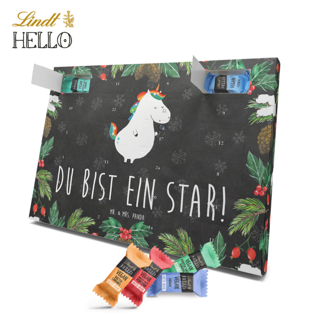 Veganer Adventskalender Einhorn Sänger Schokoladen Adventskalender, Einhorn, Einhörner, Einhorn Deko, Pegasus, Unicorn, Glitzer, Konfetti, Party, Geburtstag, Feier, Fest, Disco, Sängerin, Sänger, Freundin