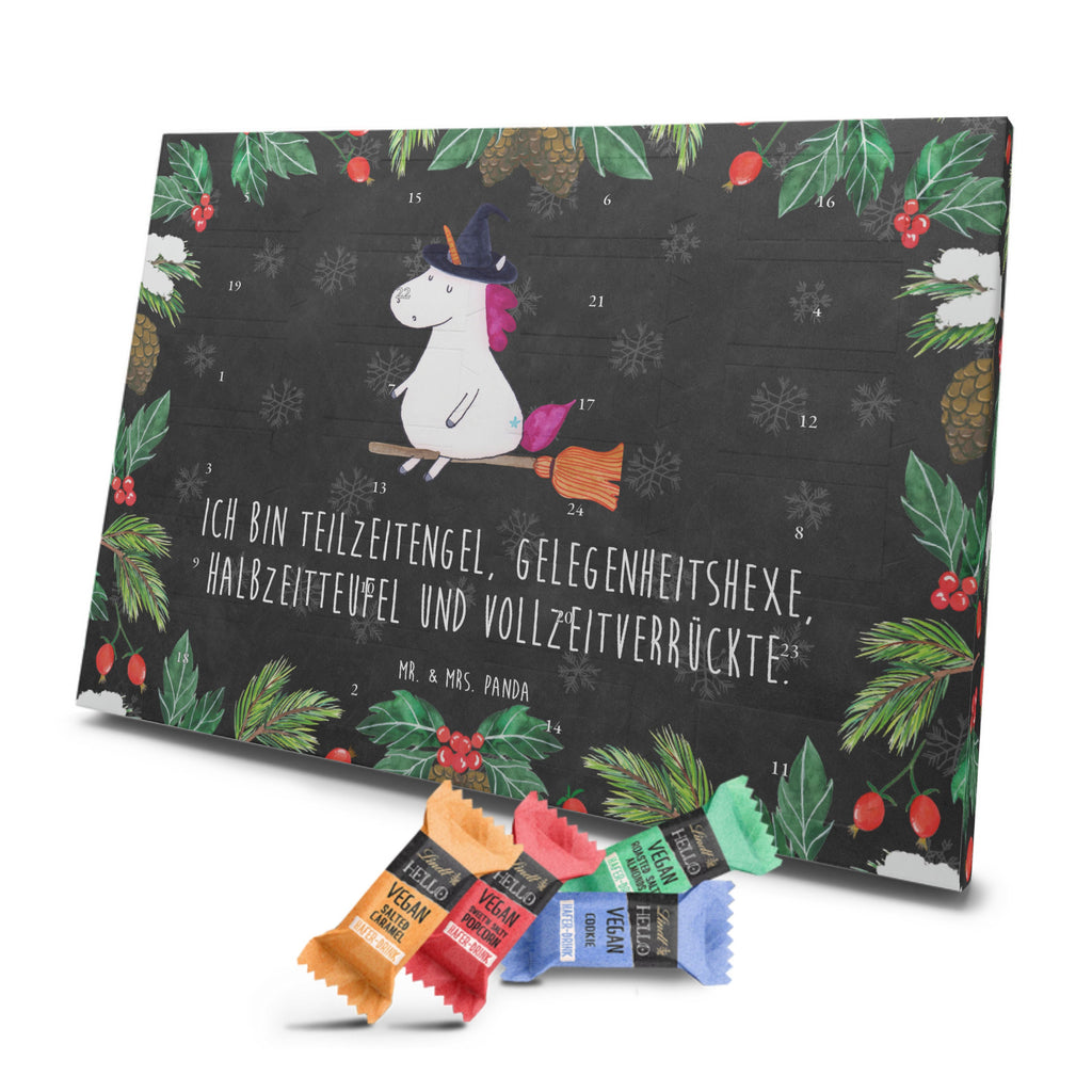 Veganer Adventskalender Einhorn Hexe Schokoladen Adventskalender, Einhorn, Einhörner, Einhorn Deko, Pegasus, Unicorn, Frau, Ehefrau, Hexe, Teufel, Engel, Verrückte, Freundin, Leben, Zicke