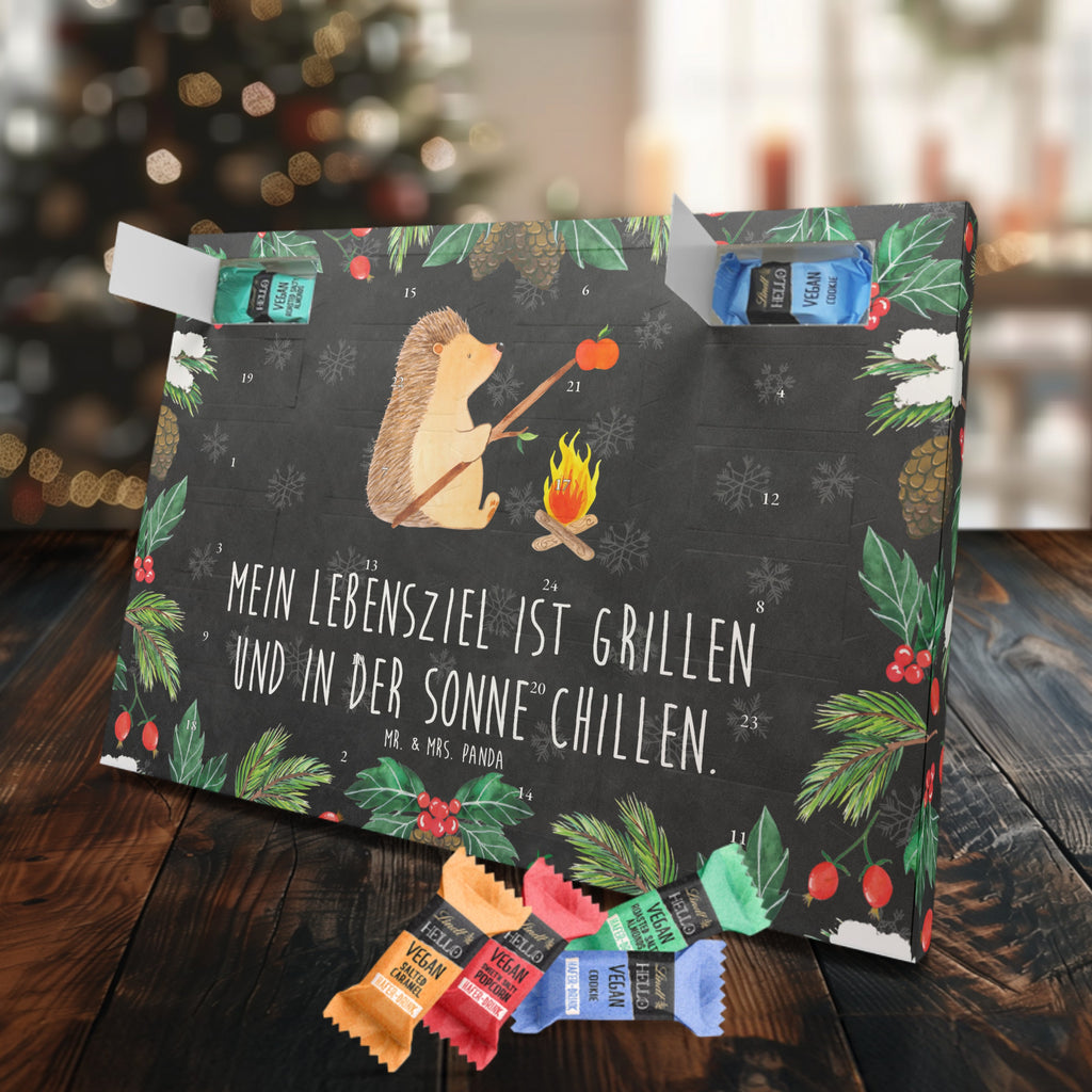 Veganer Adventskalender Igel Grillen Schokoladen Adventskalender, Tiermotive, Gute Laune, lustige Sprüche, Tiere, Igel, Grillen, Ziele, Motivation, arbeitslos, Sinn des Lebens, Spruch