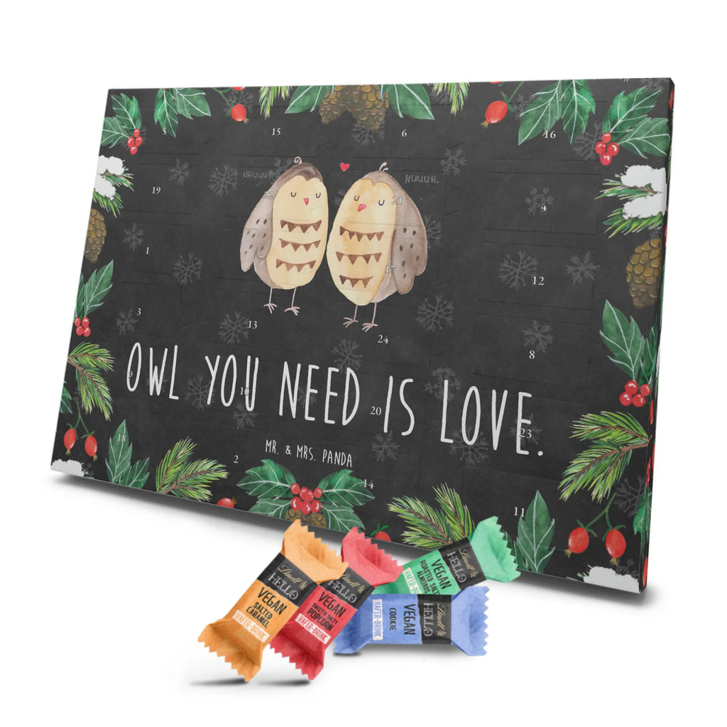 Veganer Adventskalender Eulen Liebe Schokoladen Adventskalender, Eule, Eule Deko, Liebe, Hochzeit Spruch, Owl, All you need is love, Liebe Spruch, Freundin Geschenk, Freund, Wortspiel lustig