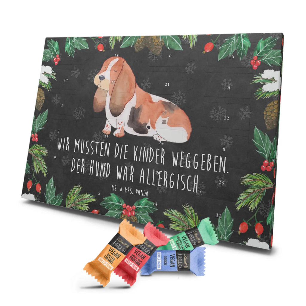 Veganer Adventskalender Hund Basset Hound Schokoladen Adventskalender, Hund, Hundemotiv, Haustier, Hunderasse, Tierliebhaber, Hundebesitzer, Sprüche, Basset Hound, Basset, Hundeliebe, kinderlos