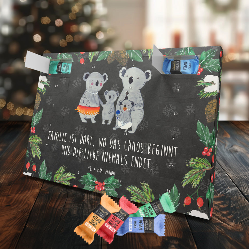 Veganer Adventskalender Koala Familie Schokoladen Adventskalender, Familie, Vatertag, Muttertag, Bruder, Schwester, Mama, Papa, Oma, Opa, Koala, Koalas, Family, Kinder, Geschwister, Familienleben