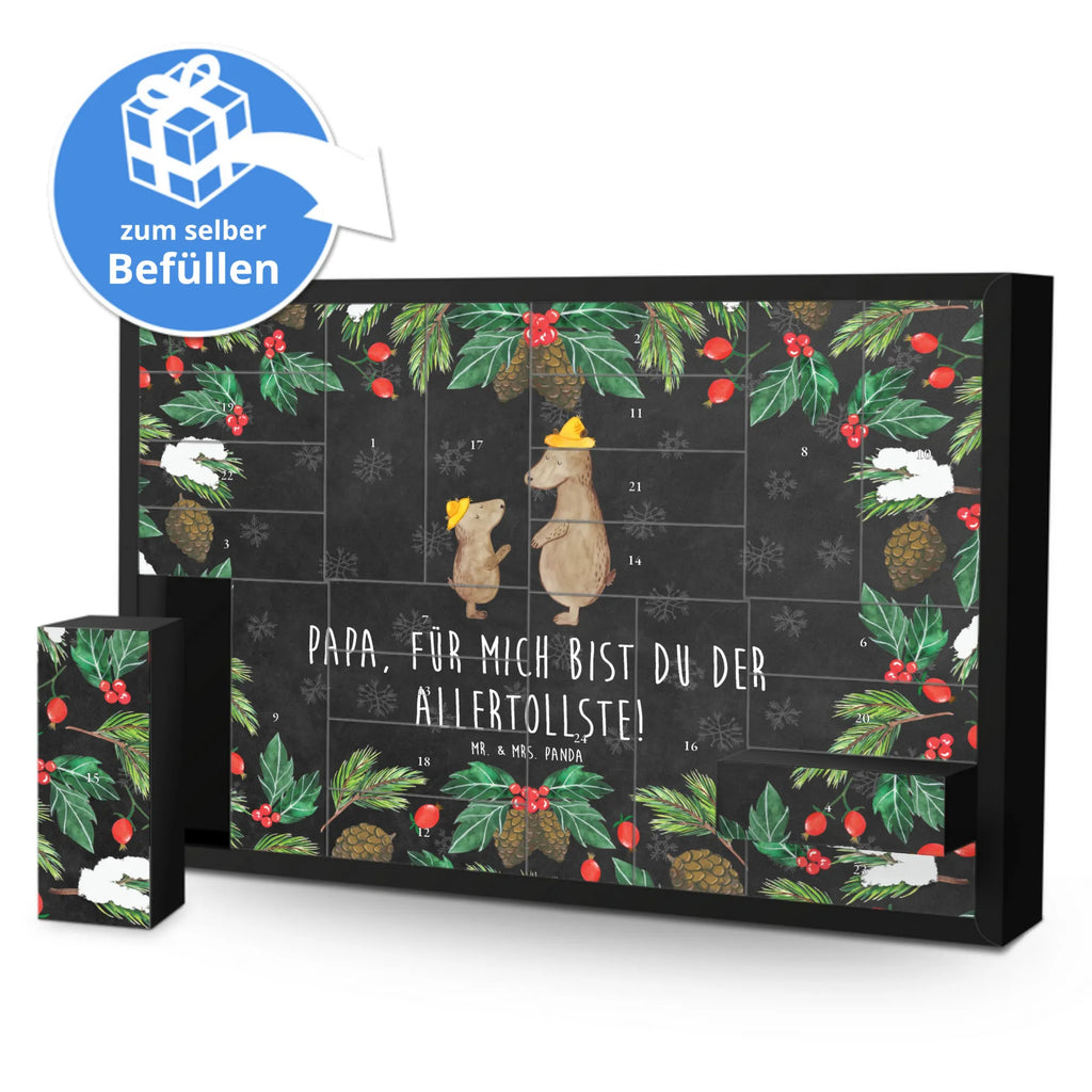 Befüllbarer Adventskalender Bären mit Hut Befüllbarer Adventskalender, Adventskalender zum selbst befüllen, Familie, Vatertag, Muttertag, Bruder, Schwester, Mama, Papa, Oma, Opa, Bär, Bären, Vater, Papi, Paps, Dad, Daddy, Lieblingsmensch, Sohn, Söhne, Kind, Kinder, Vater-Sohn, Family, Vorbild