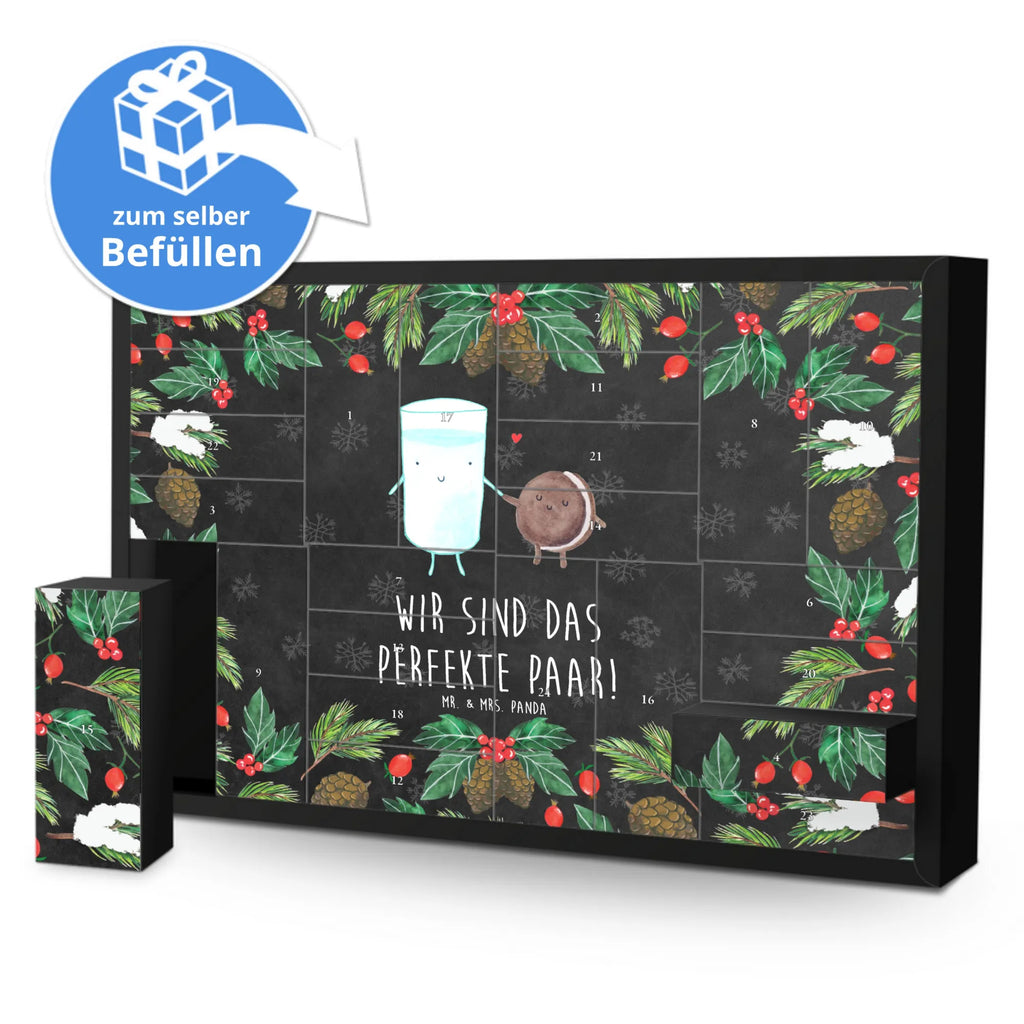 Befüllbarer Adventskalender Milch Keks Befüllbarer Adventskalender, Adventskalender zum selbst befüllen, Tiermotive, Gute Laune, lustige Sprüche, Tiere, Milk, Cookie, Milch, Keks, Kekse, Kaffee, Einladung Frühstück, Motiv süß, romantisch, perfektes Paar