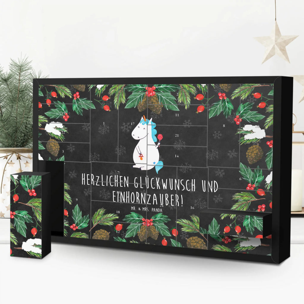 Befüllbarer Adventskalender Einhorn Baby Befüllbarer Adventskalender, Adventskalender zum selbst befüllen, Einhorn, Einhörner, Einhorn Deko, Pegasus, Unicorn, Mutter, Geburt, Geburtstag, erstes Kind, Baby, Babyglück, Nachwuchs, Eltern, Party, Kind, Schnuller