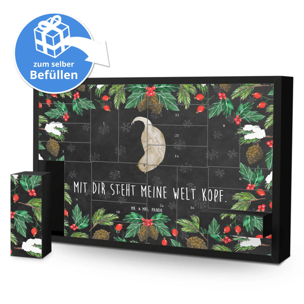 Befüllbarer Adventskalender Otter Kopfüber Befüllbarer Adventskalender, Adventskalender zum selbst befüllen, Otter, Fischotter, Seeotter, Otter Seeotter See Otter