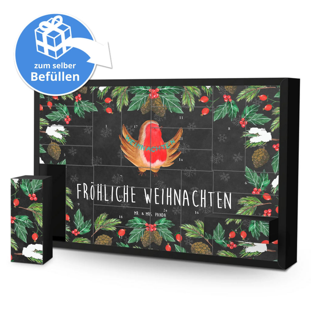 Befüllbarer Adventskalender Rotkehlchen Weihnachten Befüllbarer Adventskalender, Adventskalender zum selbst befüllen, Winter, Weihnachten, Weihnachtsdeko, Nikolaus, Advent, Heiligabend, Wintermotiv, Frohe Weihnachten, Weihnachtsmotiv, Weihnachtsgruß, Vogel, xmas