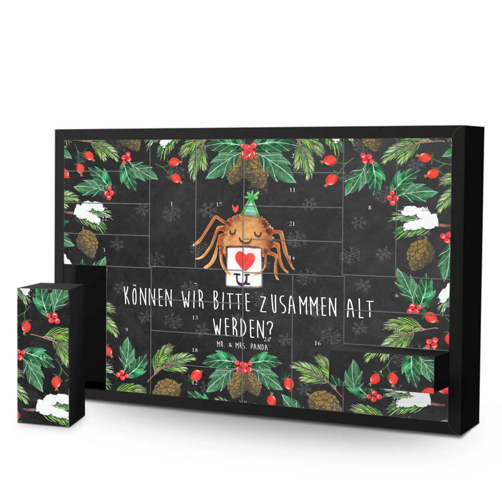 Befüllbarer Adventskalender Spinne Agathe Brief Befüllbarer Adventskalender, Adventskalender zum selbst befüllen, Spinne Agathe, Spinne, Agathe, Videos, Merchandise, Liebesbeweis, Ich Liebe dich, Heiratsantrag, Verliebt, Liebespaar, Liebesgeschenk, Treuebeweis, Treuetest