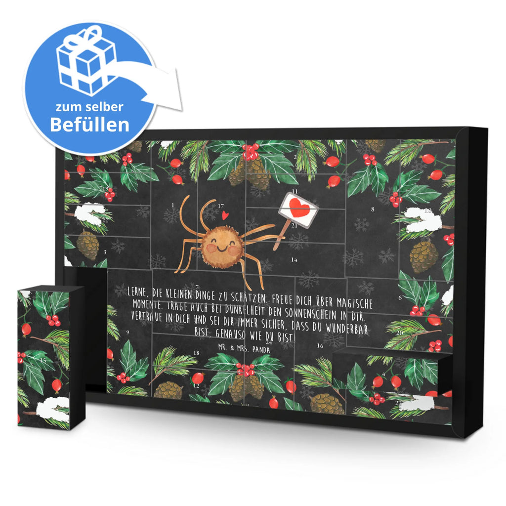 Befüllbarer Adventskalender Spinne Agathe Motivation Befüllbarer Adventskalender, Adventskalender zum selbst befüllen, Spinne Agathe, Spinne, Agathe, Videos, Merchandise, Motivation, Glück, Liebe, Vertrauen, Dankeschön