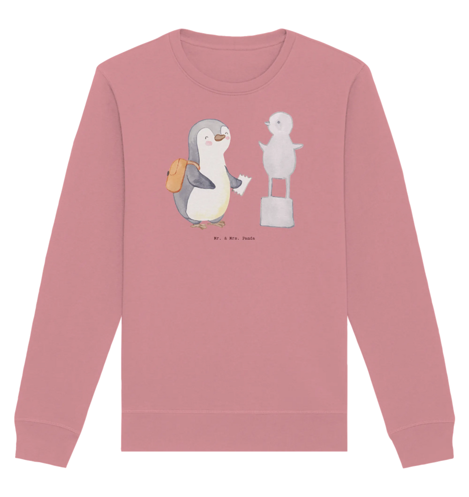 Organic Pullover Pinguin Museum besuchen Pullover, Pullover Männer, Pullover Frauen, Sweatshirt, Sweatshirt Männer, Sweatshirt Frauen, Unisex, Geschenk, Sport, Sportart, Hobby, Schenken, Danke, Dankeschön, Auszeichnung, Gewinn, Sportler, Museum besuchen, Museen