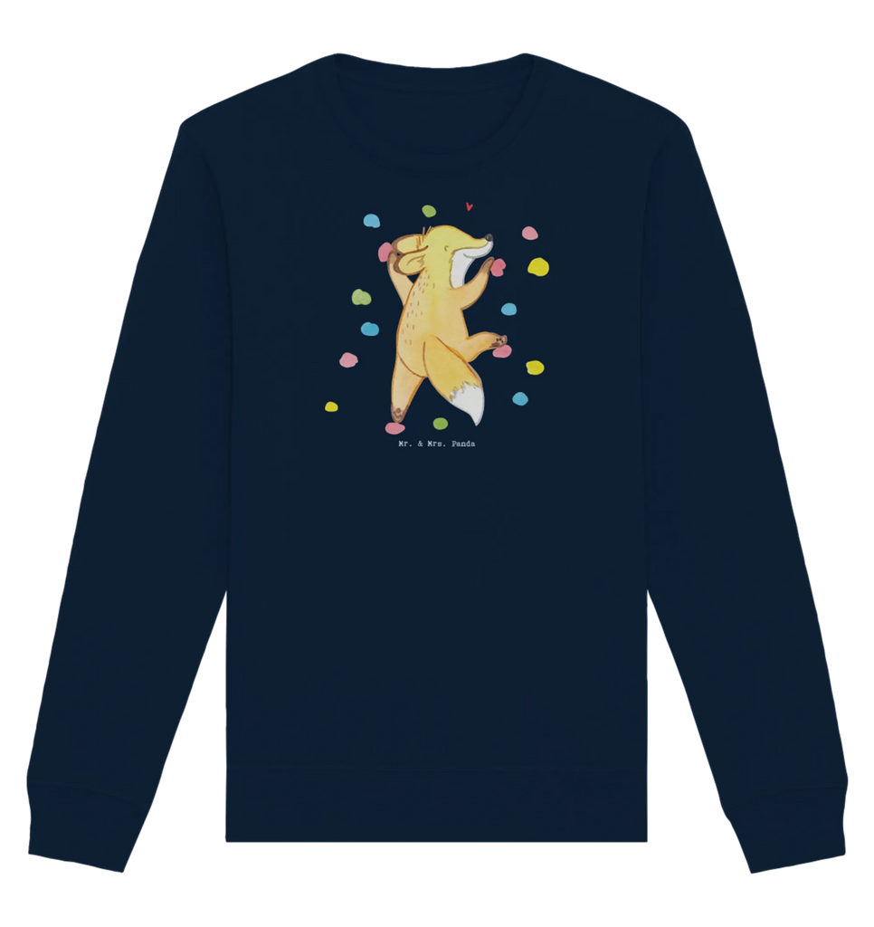 Organic Pullover Fuchs Bouldern Pullover, Pullover Männer, Pullover Frauen, Sweatshirt, Sweatshirt Männer, Sweatshirt Frauen, Unisex, Geschenk, Sport, Sportart, Hobby, Schenken, Danke, Dankeschön, Auszeichnung, Gewinn, Sportler, bouldern, Klettern, Kletterhalle, Boulderhalle