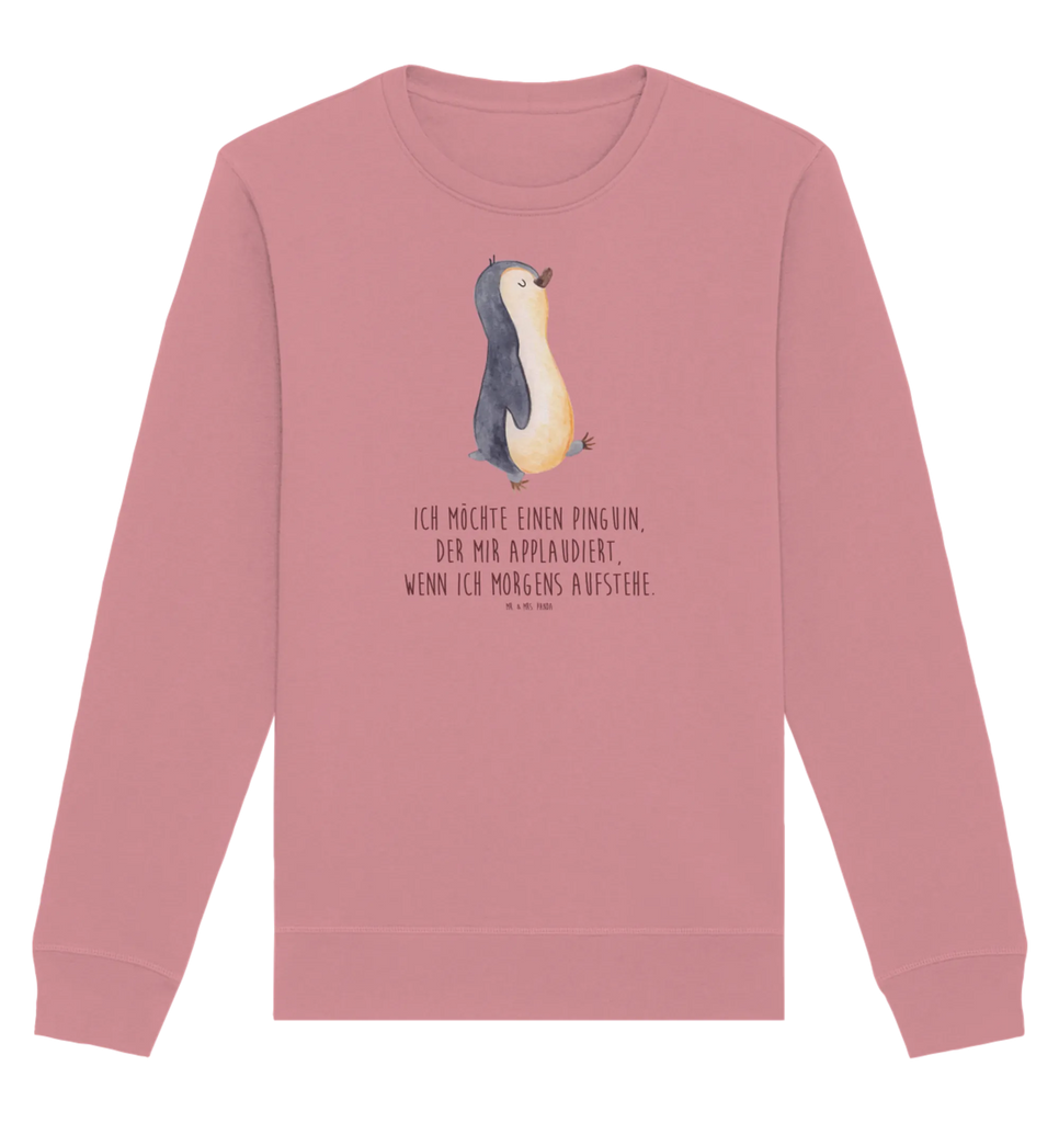 Organic Pullover Pinguin marschieren Pullover, Pullover Männer, Pullover Frauen, Sweatshirt, Sweatshirt Männer, Sweatshirt Frauen, Unisex, Pinguin, Pinguine, Frühaufsteher, Langschläfer, Bruder, Schwester, Familie