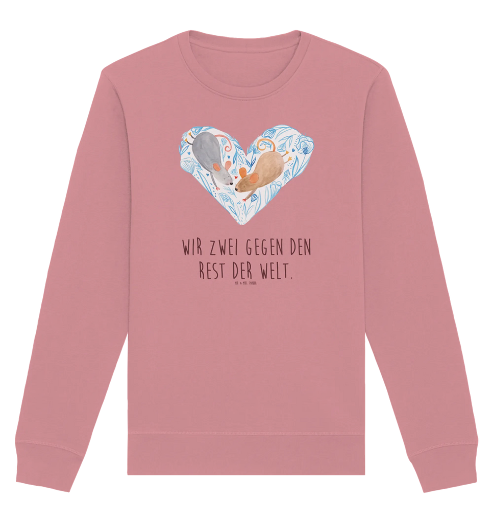 Organic Pullover Mäuse Herz Pullover, Pullover Männer, Pullover Frauen, Sweatshirt, Sweatshirt Männer, Sweatshirt Frauen, Unisex, Liebe, Partner, Freund, Freundin, Ehemann, Ehefrau, Heiraten, Verlobung, Heiratsantrag, Liebesgeschenk, Jahrestag, Hocheitstag, Maus, Mäuse, Liebesbotschaft, Liebesbeweis, Hochzeit, Lieblingsmensch, Gemeinsamkeit, Love, Geschenk für zwei