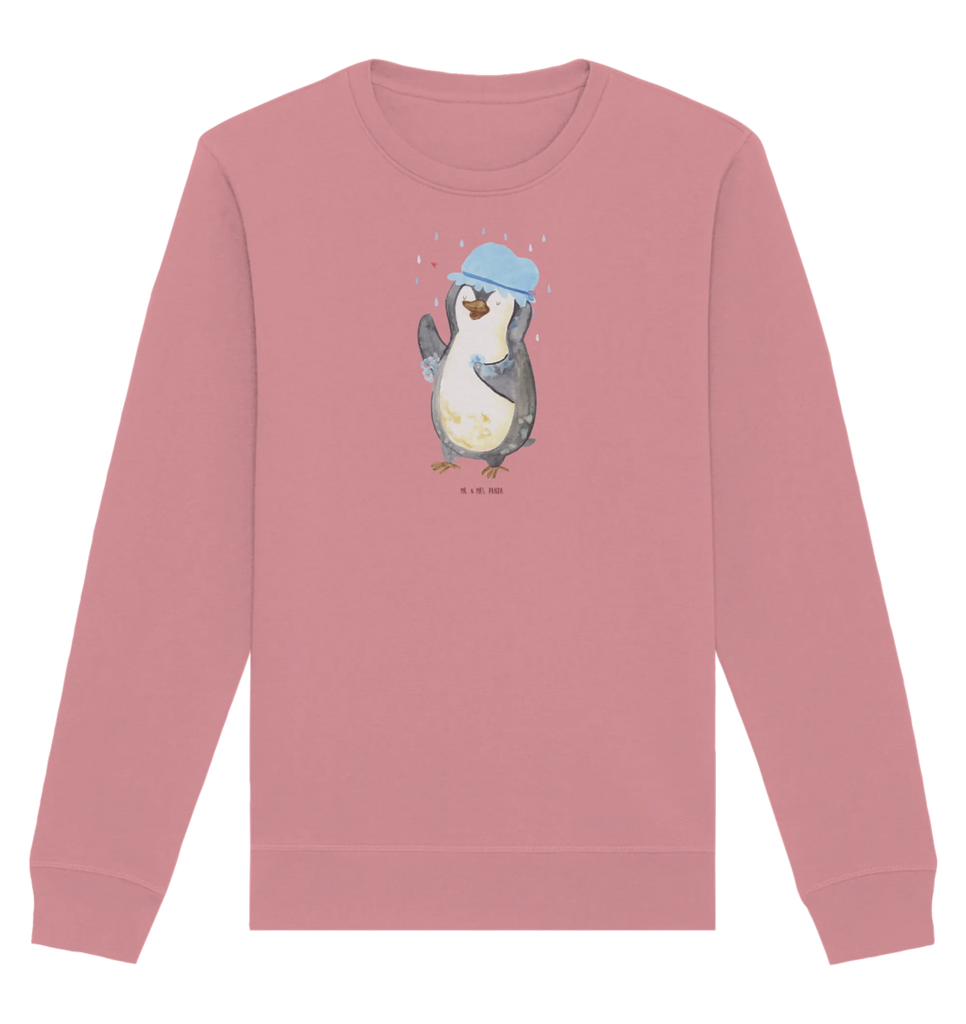 Organic Pullover Pinguin Duschen Pullover, Pullover Männer, Pullover Frauen, Sweatshirt, Sweatshirt Männer, Sweatshirt Frauen, Unisex, Pinguin, Pinguine, Dusche, duschen, Lebensmotto, Motivation, Neustart, Neuanfang, glücklich sein