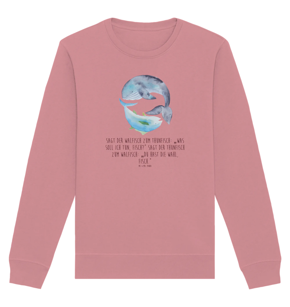 Organic Pullover Walfisch Thunfisch Pullover, Pullover Männer, Pullover Frauen, Sweatshirt, Sweatshirt Männer, Sweatshirt Frauen, Unisex, Tiermotive, Gute Laune, lustige Sprüche, Tiere, Wal, Wahl, Tunfisch, Wortwitz lustig, Spruch lustig, Flachwitz, Witz, Spruch des Tages, Flachwitz Geschenk