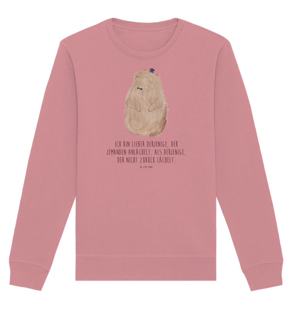 Organic Pullover Murmeltier Pullover, Pullover Männer, Pullover Frauen, Sweatshirt, Sweatshirt Männer, Sweatshirt Frauen, Unisex, Tiermotive, Gute Laune, lustige Sprüche, Tiere, Murmeltier, Knigge, Fröhlichkeit, Freundlichkeit, Respekt, Anstand