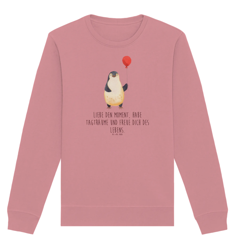 Organic Pullover Pinguin Luftballon Pullover, Pullover Männer, Pullover Frauen, Sweatshirt, Sweatshirt Männer, Sweatshirt Frauen, Unisex, Pinguin, Pinguine, Luftballon, Tagträume, Lebenslust, Geschenk Freundin, Geschenkidee, beste Freundin, Motivation, Neustart, neues Leben, Liebe, Glück