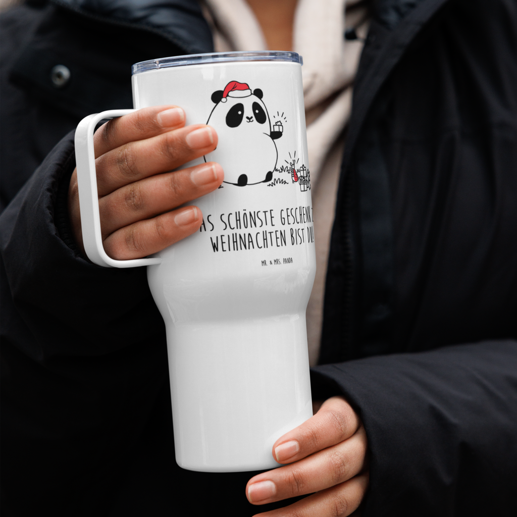 XXL Thermobecher Panda Weihnachtsgeschenk Thermobecher, XL Thermobecher, Reisebecher, XL Reisetasse, Großer Thermobecher, Autobecher, Jumbo Becher