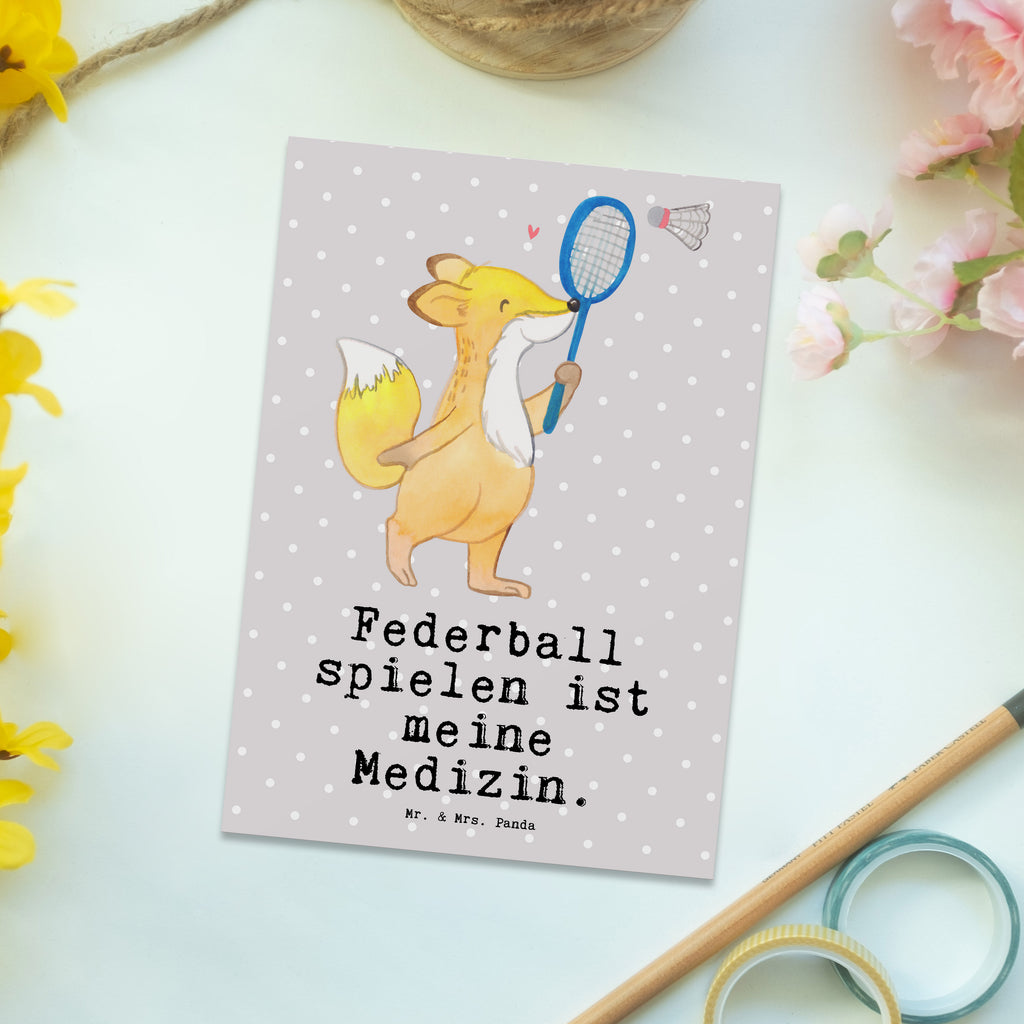 Postkarte Fuchs Federball spielen Medizin Postkarte, Karte, Geschenkkarte, Grußkarte, Einladung, Ansichtskarte, Geburtstagskarte, Einladungskarte, Dankeskarte, Ansichtskarten, Einladung Geburtstag, Einladungskarten Geburtstag, Geschenk, Sport, Sportart, Hobby, Schenken, Danke, Dankeschön, Auszeichnung, Gewinn, Sportler, Federball spielen, Badminton