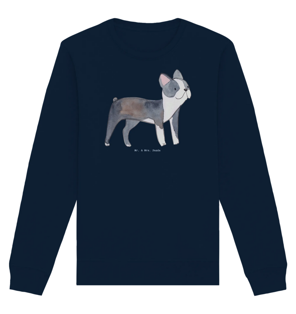 Organic Pullover Boston Terrier Moment Pullover, Pullover Männer, Pullover Frauen, Sweatshirt, Sweatshirt Männer, Sweatshirt Frauen, Unisex, Hund, Hunderasse, Rassehund, Hundebesitzer, Geschenk, Tierfreund, Schenken, Welpe, Boston Terrier