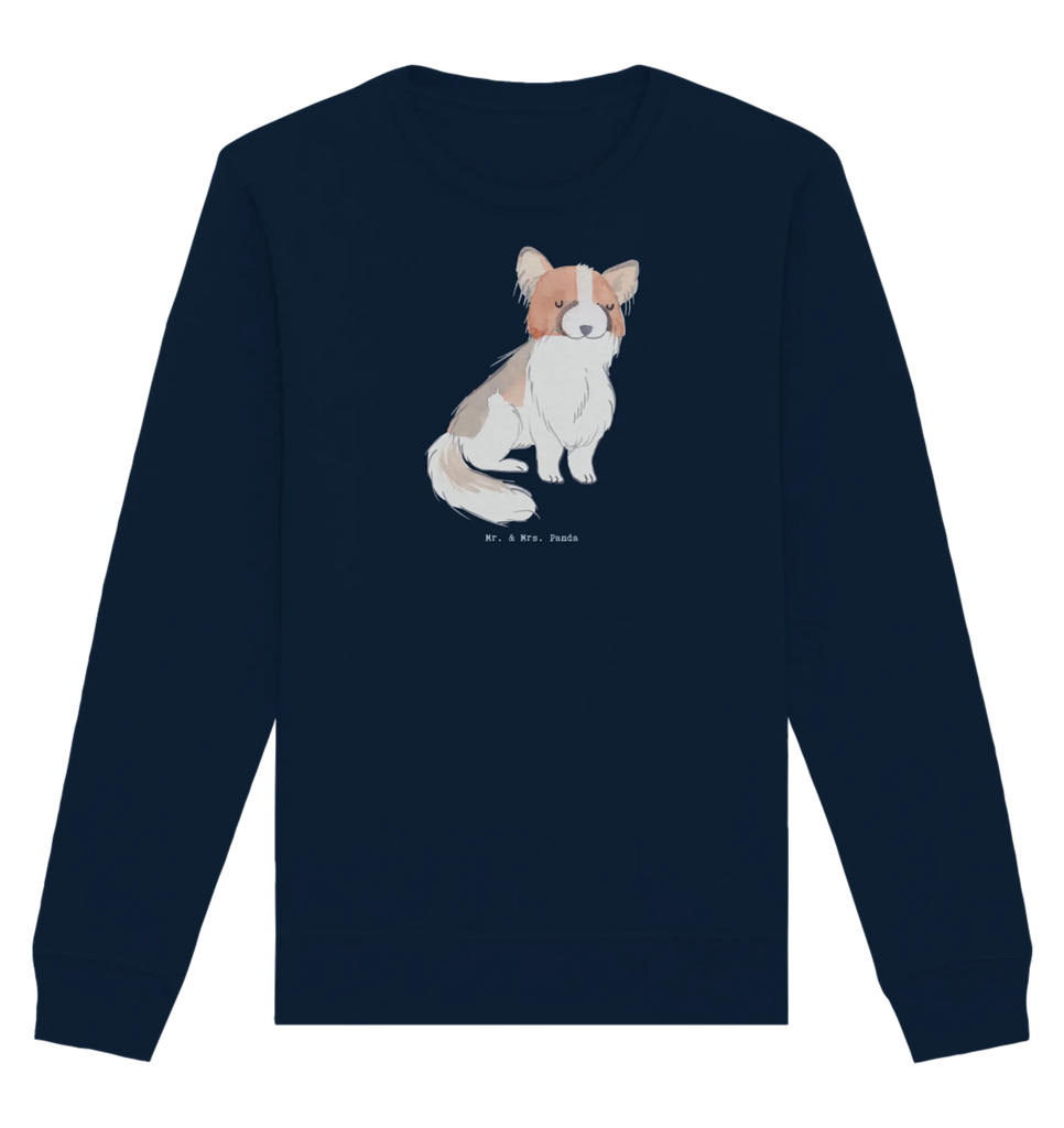 Organic Pullover Papillon Moment Pullover, Pullover Männer, Pullover Frauen, Sweatshirt, Sweatshirt Männer, Sweatshirt Frauen, Unisex, Hund, Hunderasse, Rassehund, Hundebesitzer, Geschenk, Tierfreund, Schenken, Welpe, Kontinentaler Zwergspaniel, Papillon