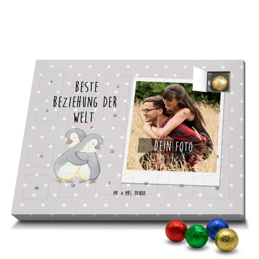 Personalisierter Schoko Foto Adventskalender Pinguin Beste Beziehung der Welt Personalisierter Schoko Foto Adventskalender, für, Dankeschön, Geschenk, Schenken, Geburtstag, Geburtstagsgeschenk, Geschenkidee, Danke, Bedanken, Mitbringsel, Freude machen, Geschenktipp, Beziehung, Zusammen sein, Miteinander gehen, Liebe, Verlieb, Liebesgeschenk