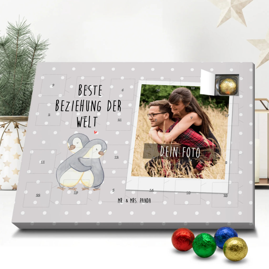 Personalisierter Schoko Foto Adventskalender Pinguin Beste Beziehung der Welt Personalisierter Schoko Foto Adventskalender, für, Dankeschön, Geschenk, Schenken, Geburtstag, Geburtstagsgeschenk, Geschenkidee, Danke, Bedanken, Mitbringsel, Freude machen, Geschenktipp, Beziehung, Zusammen sein, Miteinander gehen, Liebe, Verlieb, Liebesgeschenk