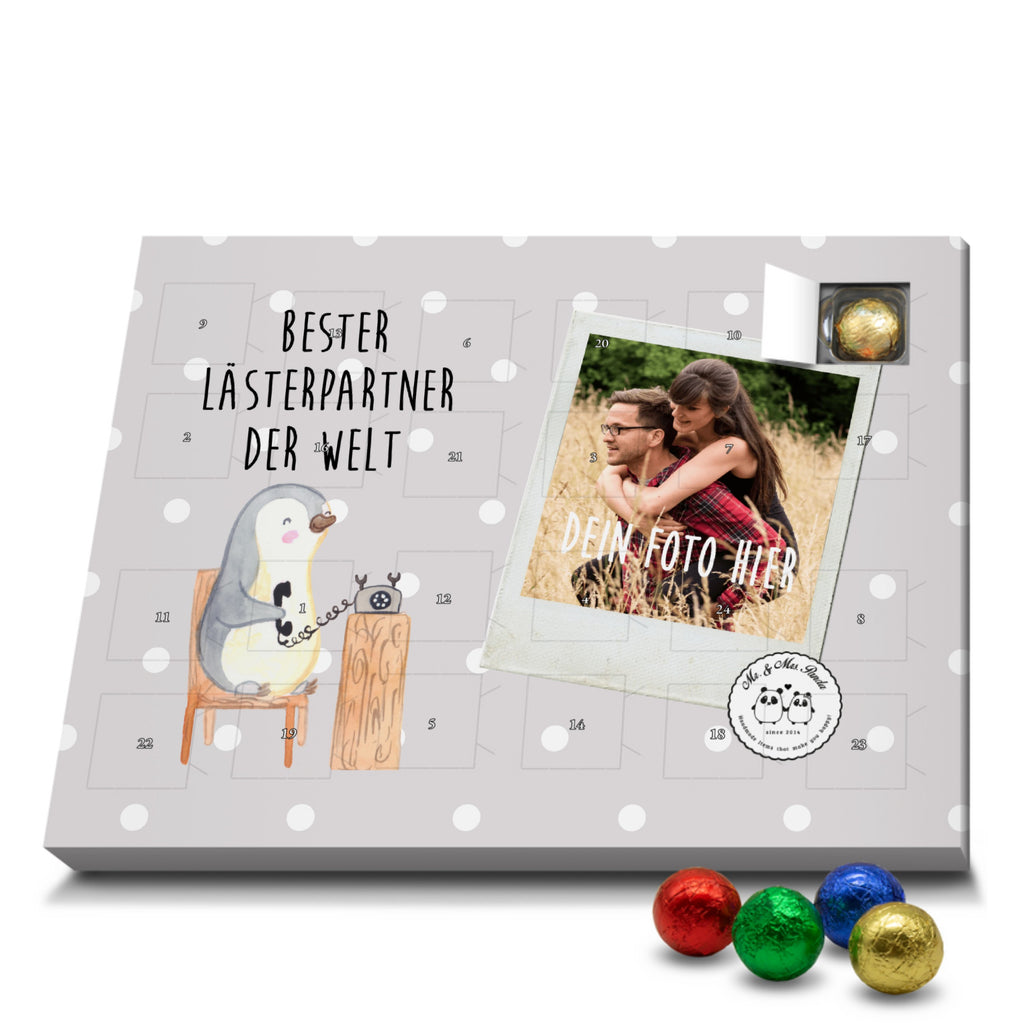 Personalisierter Schoko Foto Adventskalender Pinguin Bester Lästerpartner der Welt Personalisierter Adventskalender, Adventskalender mit Namen, für, Dankeschön, Geschenk, Schenken, Geburtstag, Geburtstagsgeschenk, Geschenkidee, Danke, Bedanken, Mitbringsel, Freude machen, Geschenktipp, Lästerpartner, Lesterpartner, lestern, Lästerschwester, Lästern, beste Freundin, Freundin, Spaß, bff