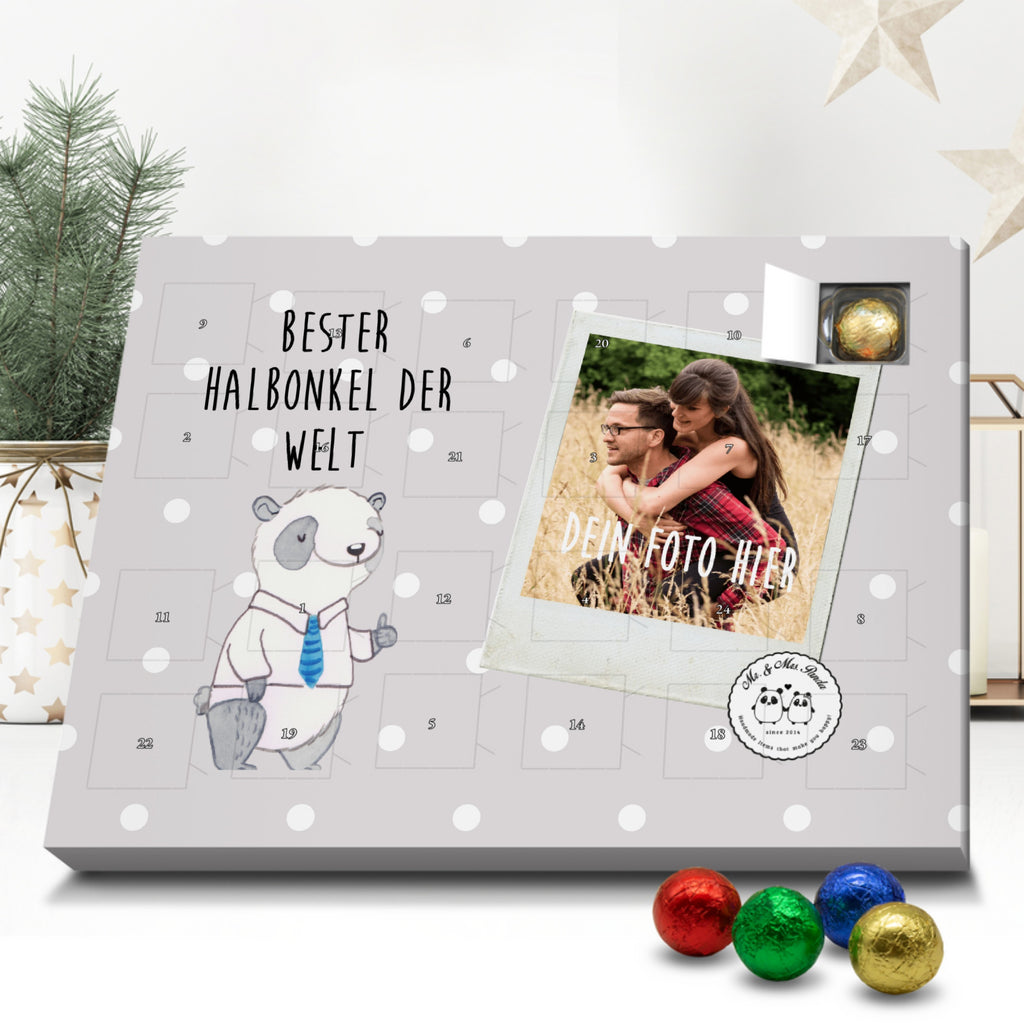 Personalisierter Schoko Foto Adventskalender Panda Bester Halbonkel der Welt Personalisierter Adventskalender, Adventskalender mit Namen, für, Dankeschön, Geschenk, Schenken, Geburtstag, Geburtstagsgeschenk, Geschenkidee, Danke, Bedanken, Mitbringsel, Freude machen, Geschenktipp, Onkel, bester Onkel, Halbonkel, Stiefonkel, Stief, Stiefgeschwister, Familie, Kleinigkeit