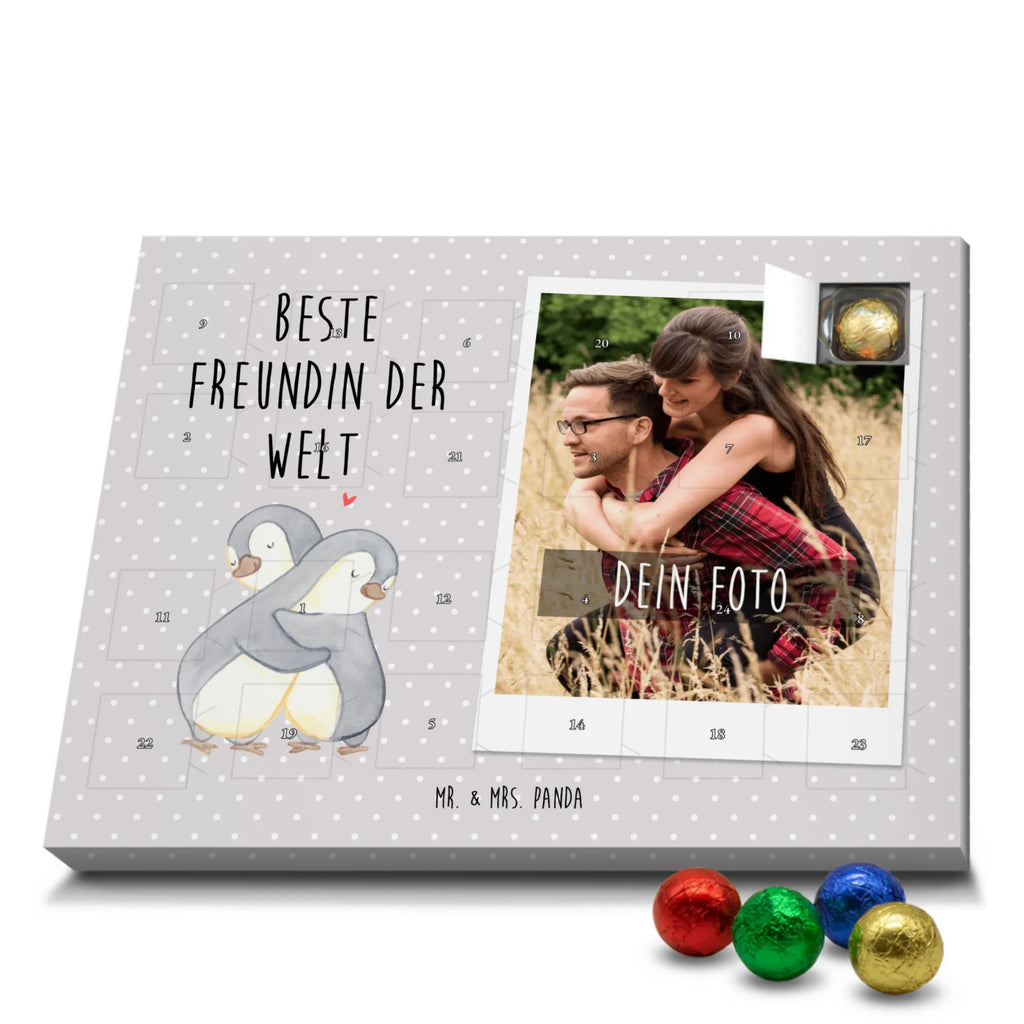 Personalisierter Schoko Foto Adventskalender Pinguin Beste Freundin der Welt Personalisierter Schoko Foto Adventskalender, für, Dankeschön, Geschenk, Schenken, Geburtstag, Geburtstagsgeschenk, Geschenkidee, Danke, Bedanken, Mitbringsel, Freude machen, Geschenktipp, Freundin, beste Freundin, Ehefrau, Frau, bae, bff, Freundinnen, Jahrestag, Freundschaft. Liebste, beste, Spruch