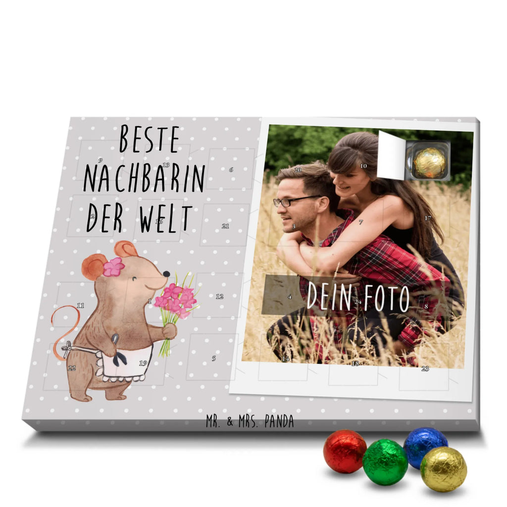 Personalisierter Schoko Foto Adventskalender Maus Beste Nachbarin der Welt Personalisierter Schoko Foto Adventskalender, für, Dankeschön, Geschenk, Schenken, Geburtstag, Geburtstagsgeschenk, Geschenkidee, Danke, Bedanken, Mitbringsel, Freude machen, Geschenktipp, Nachbarin, Nachbarn, Nachbarschaft, Freundin, Angrenzer, Anwohnerin, Bewohnerin, Freundschaft