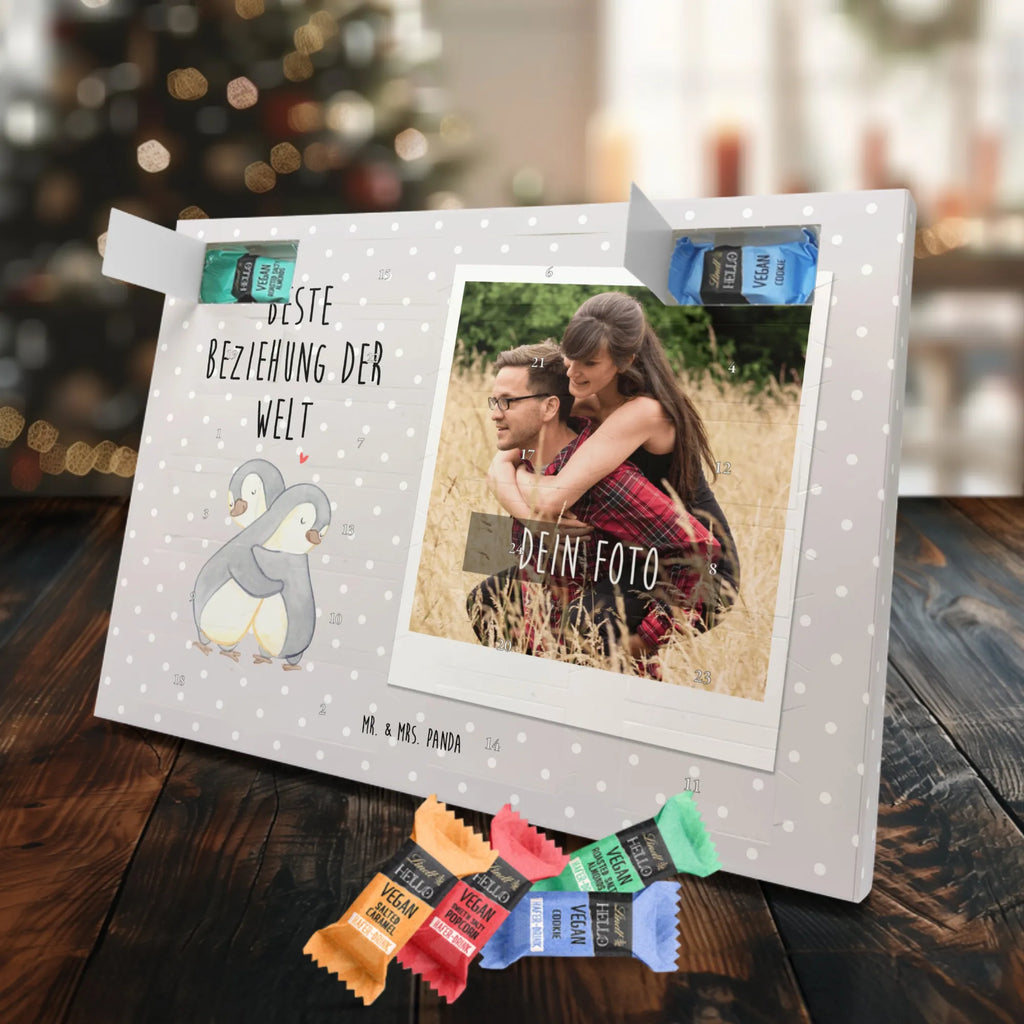 Personalisierter veganer Foto Adventskalender Pinguin Beste Beziehung der Welt Personalisierter veganer Foto Adventskalender, für, Dankeschön, Geschenk, Schenken, Geburtstag, Geburtstagsgeschenk, Geschenkidee, Danke, Bedanken, Mitbringsel, Freude machen, Geschenktipp, Beziehung, Zusammen sein, Miteinander gehen, Liebe, Verlieb, Liebesgeschenk