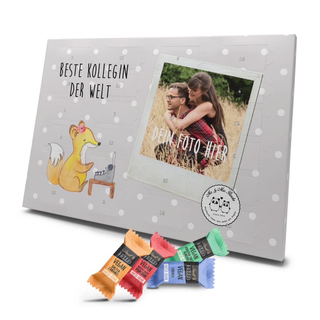 Personalisierter veganer Foto Adventskalender Fuchs Beste Kollegin der Welt Personalisierter veganer Adventskalender, für, Dankeschön, Geschenk, Schenken, Geburtstag, Geburtstagsgeschenk, Geschenkidee, Danke, Bedanken, Mitbringsel, Freude machen, Geschenktipp, Arbeitskollegin, Kollegin, Freundin, Büro, Abschiedsgeschenk, Ruhestand, Arbeit, Mitarbeiterin, Berufsgenossin, Beruf