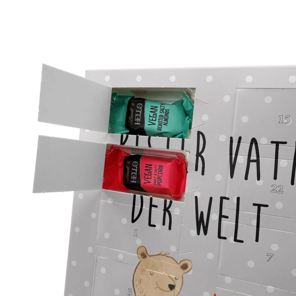 Personalisierter veganer Foto Adventskalender Bär Bester Vati der Welt Personalisierter veganer Foto Adventskalender, für, Dankeschön, Geschenk, Schenken, Geburtstag, Geburtstagsgeschenk, Geschenkidee, Danke, Bedanken, Mitbringsel, Freude machen, Geschenktipp, Vater, Papa, Dad, Daddy, Paps, Papi, Vati, Eltern, Geschenk Vater, Mann, Familie, Bester, Kleinigkeit