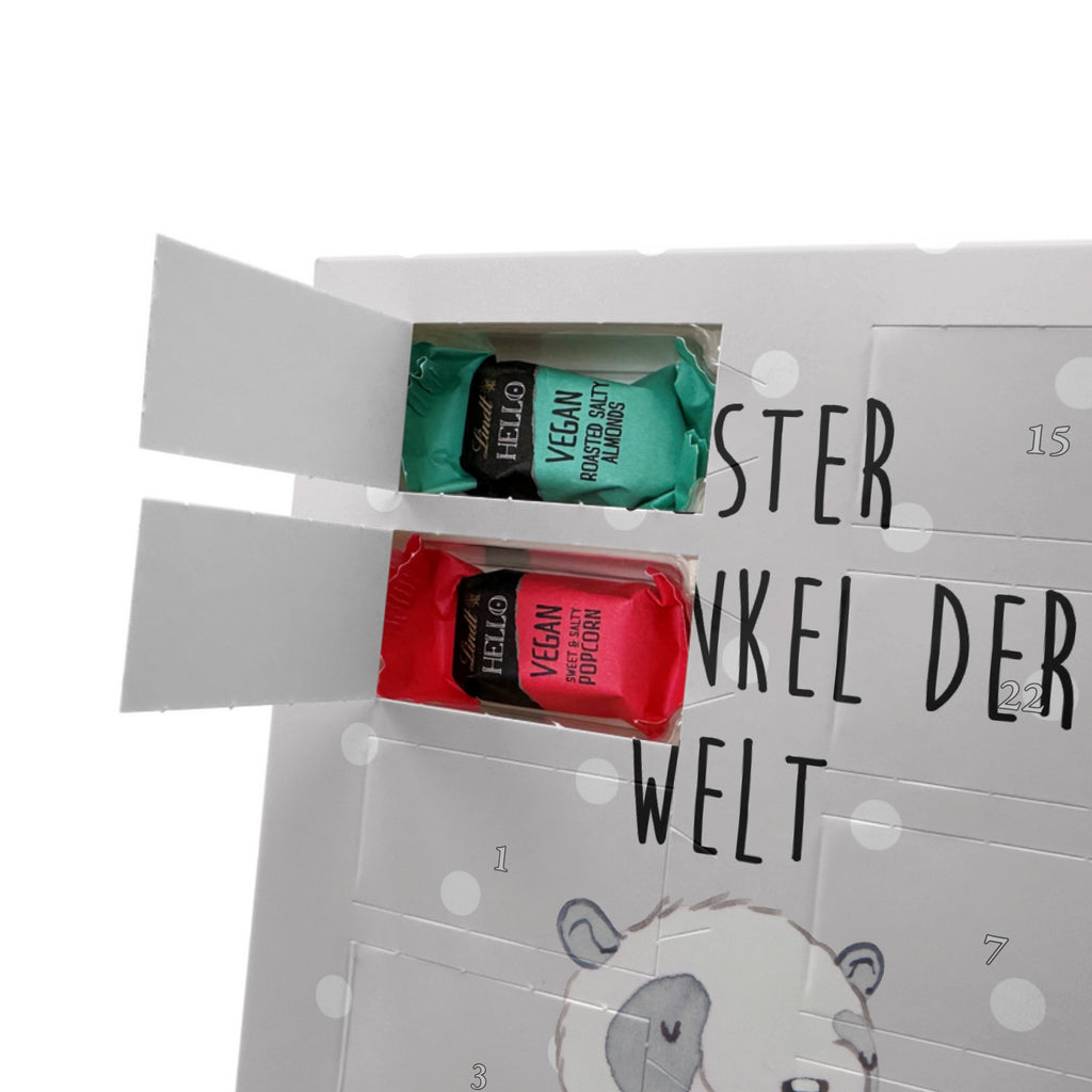 Personalisierter veganer Foto Adventskalender Panda Bester Halbonkel der Welt Personalisierter veganer Adventskalender, für, Dankeschön, Geschenk, Schenken, Geburtstag, Geburtstagsgeschenk, Geschenkidee, Danke, Bedanken, Mitbringsel, Freude machen, Geschenktipp, Onkel, bester Onkel, Halbonkel, Stiefonkel, Stief, Stiefgeschwister, Familie, Kleinigkeit